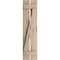 Ekena Millwork Rustic Two Board Spaced Board-n-Batten Pecky Cypress Faux Wood Shutters w/Z-Board, 11 1/2"W x 86"H SHUBSZ11X86PCPR - alternate 17